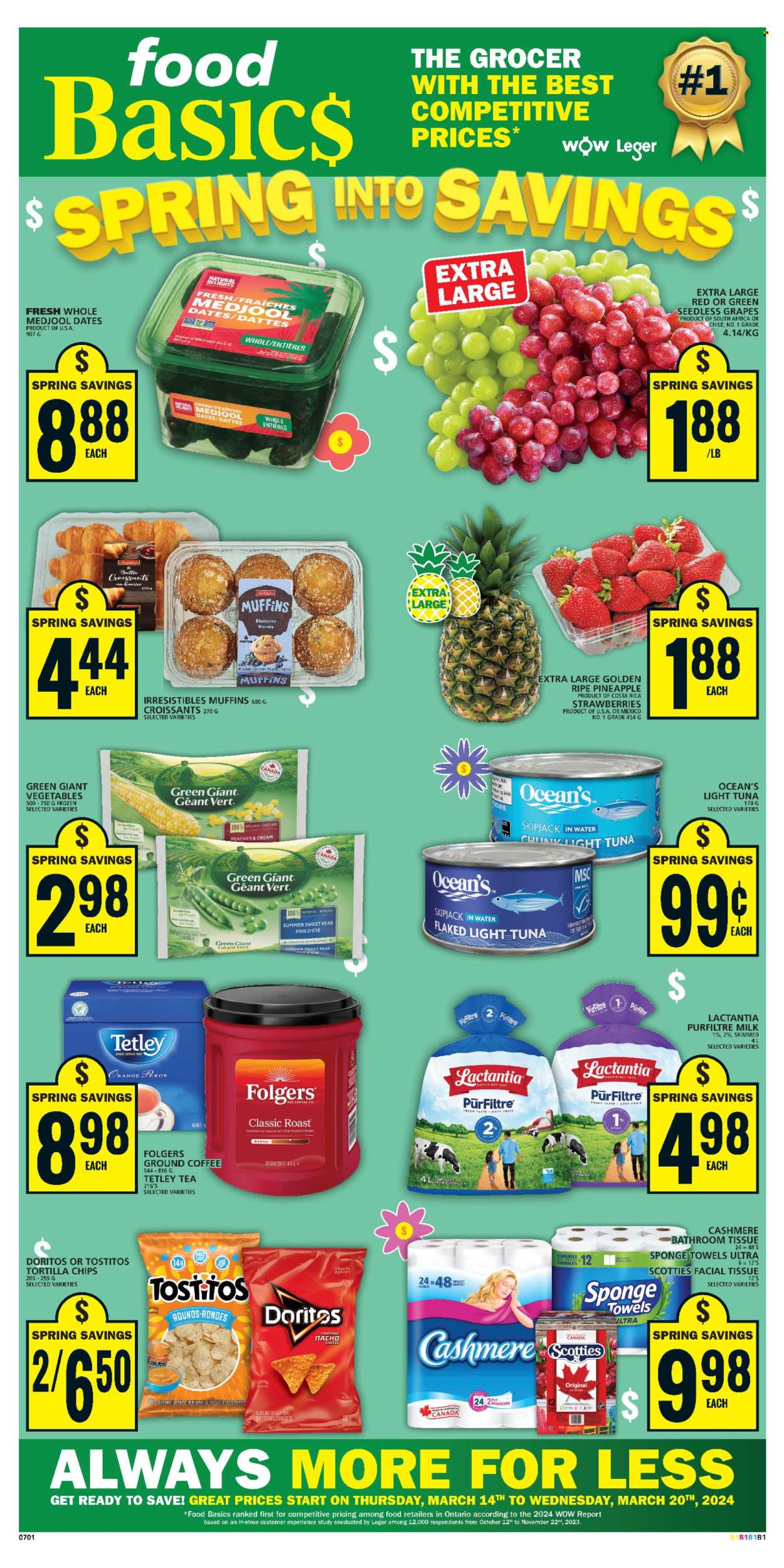 Food Basics flyer - March 14, 2024 - March 20, 2024. Page 1