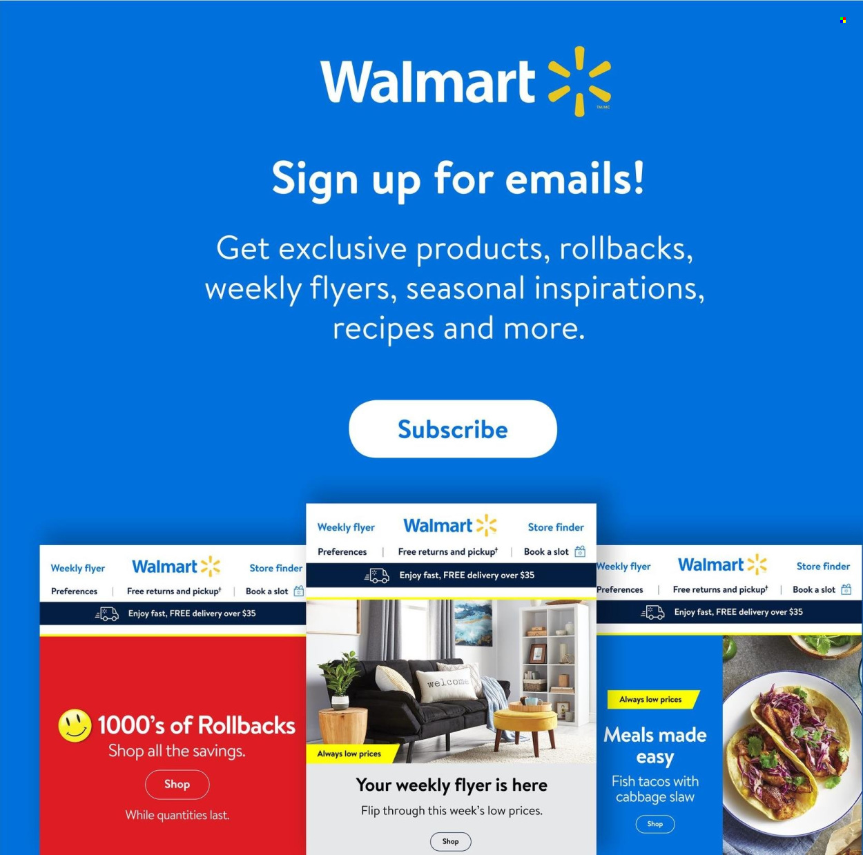 Walmart flyer. Page 26