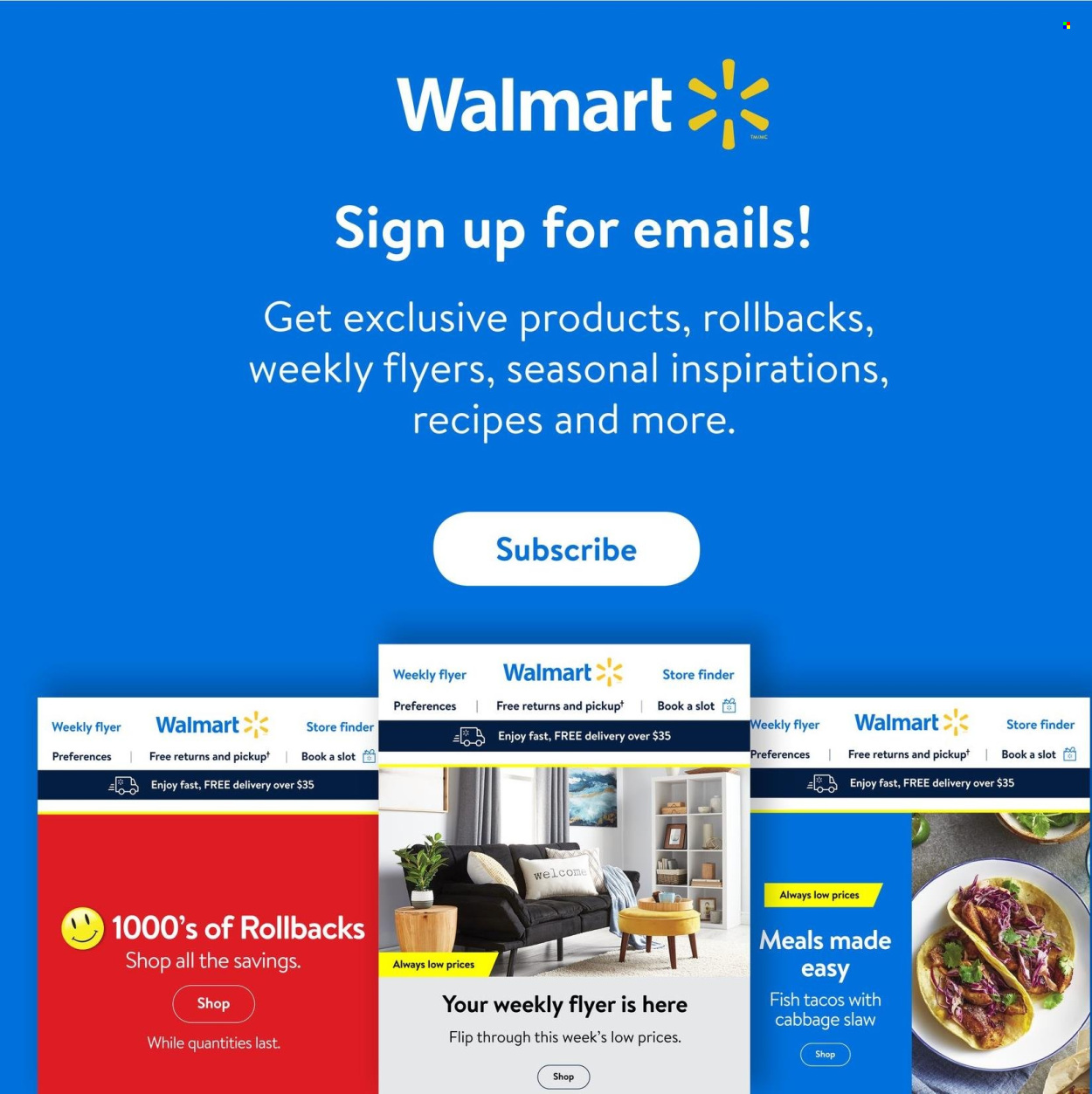 Walmart flyer. Page 29