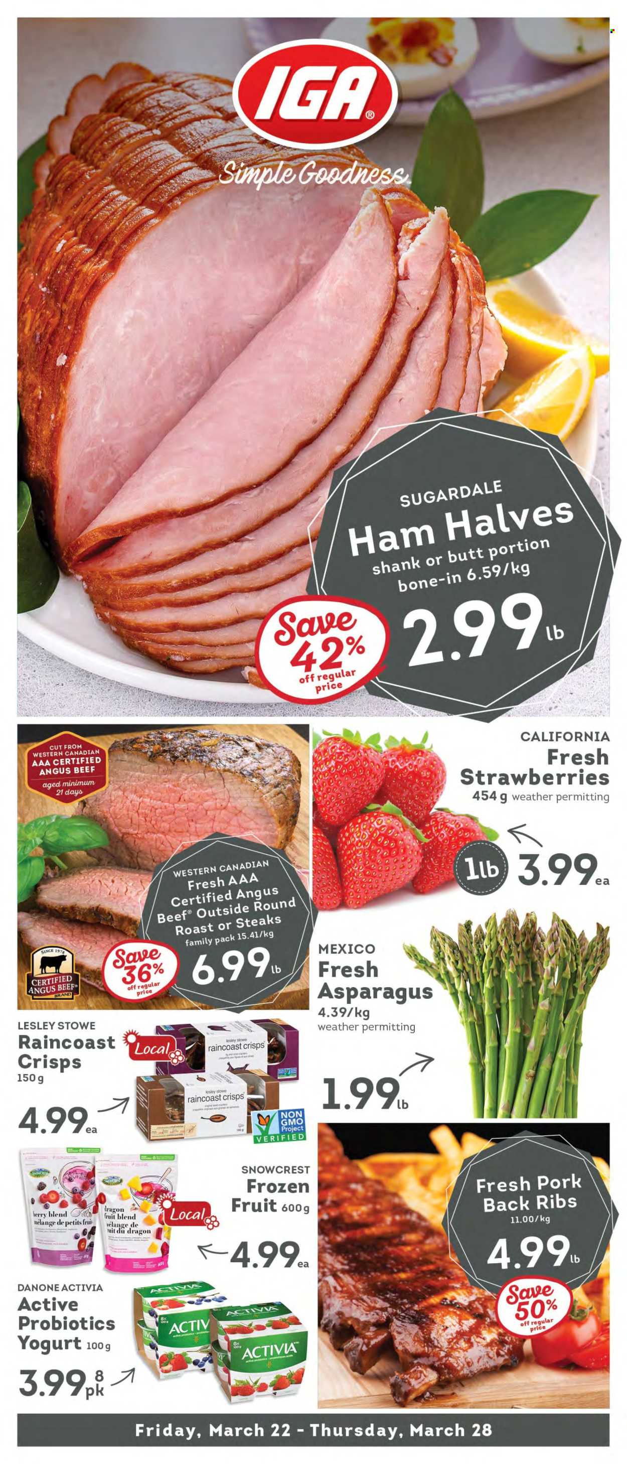 IGA Simple Goodness flyer - March 22, 2024 - March 28, 2024. Page 1