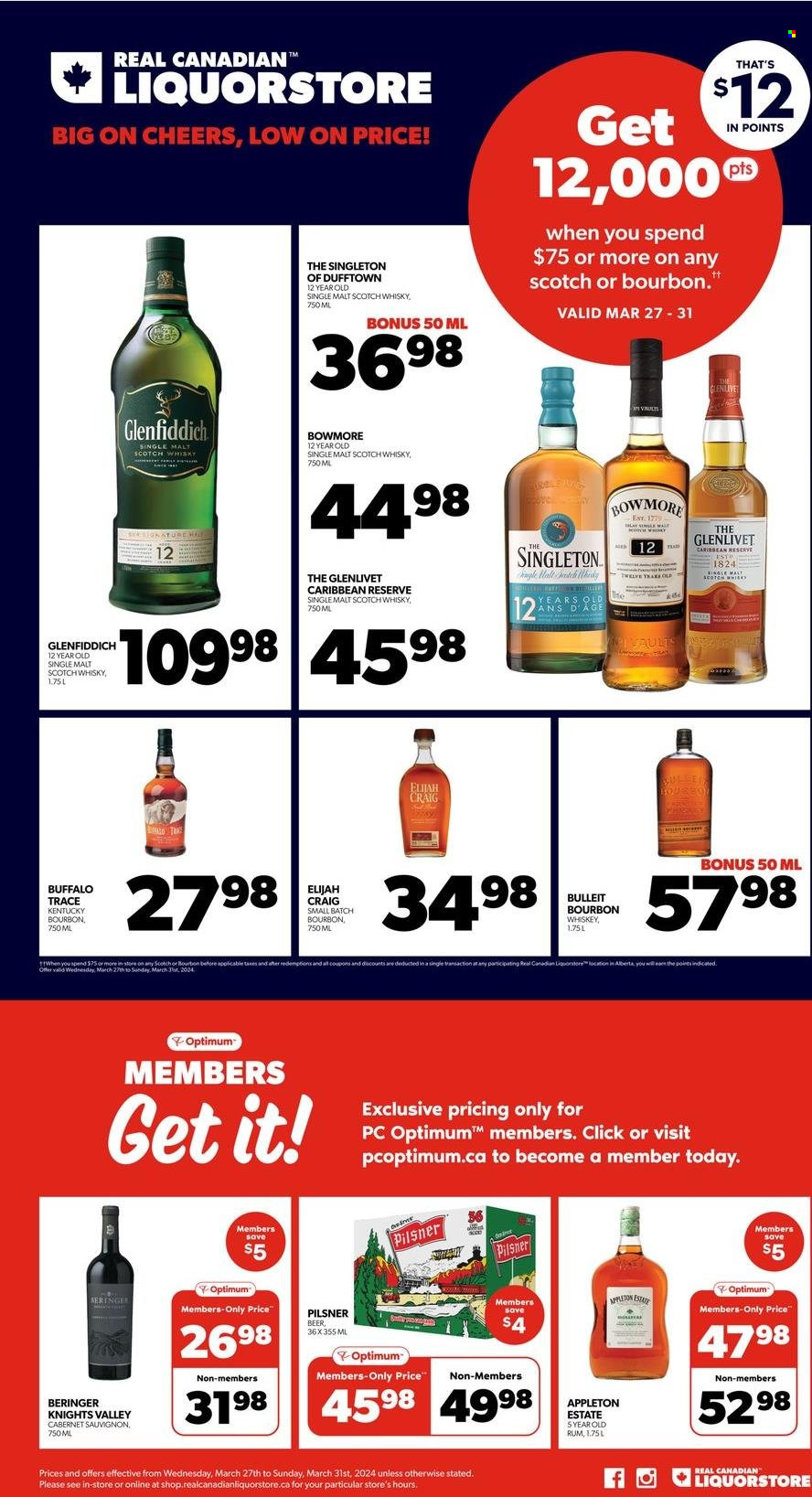 Real Canadian Liquorstore flyer - March 27, 2024 - March 31, 2024. Page 1