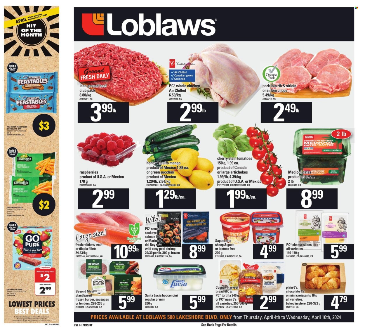 Loblaws flyer - April 04, 2024 - April 10, 2024. Page 1