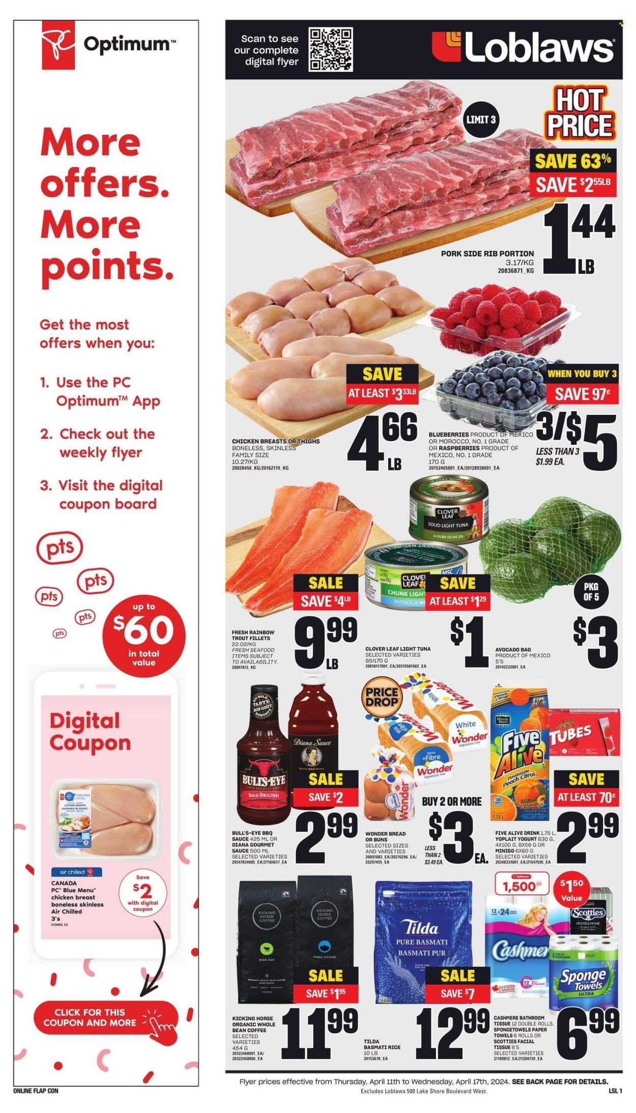 Loblaws flyer - April 11, 2024 - April 17, 2024. Page 1