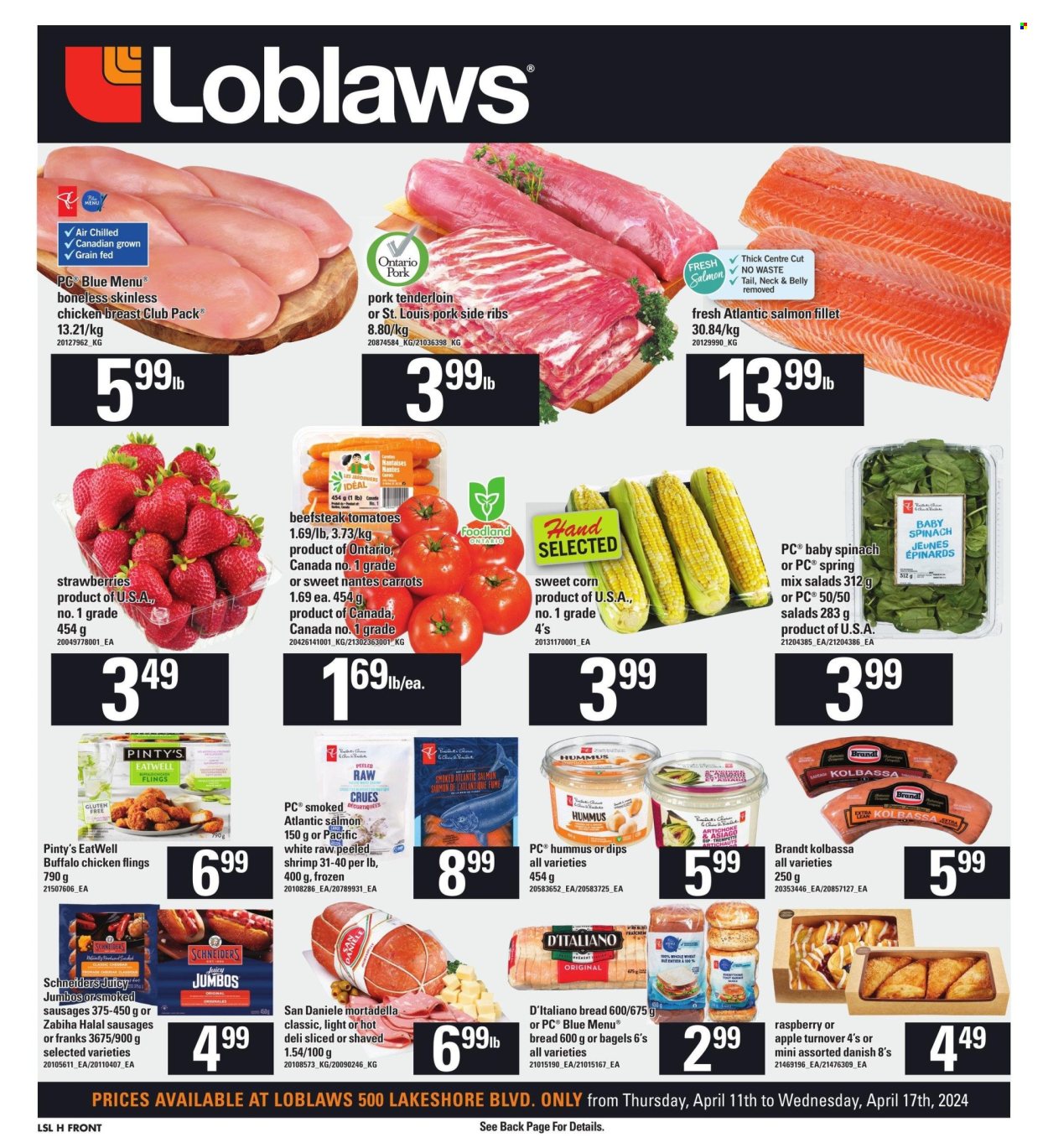 Loblaws flyer - April 11, 2024 - April 17, 2024. Page 1
