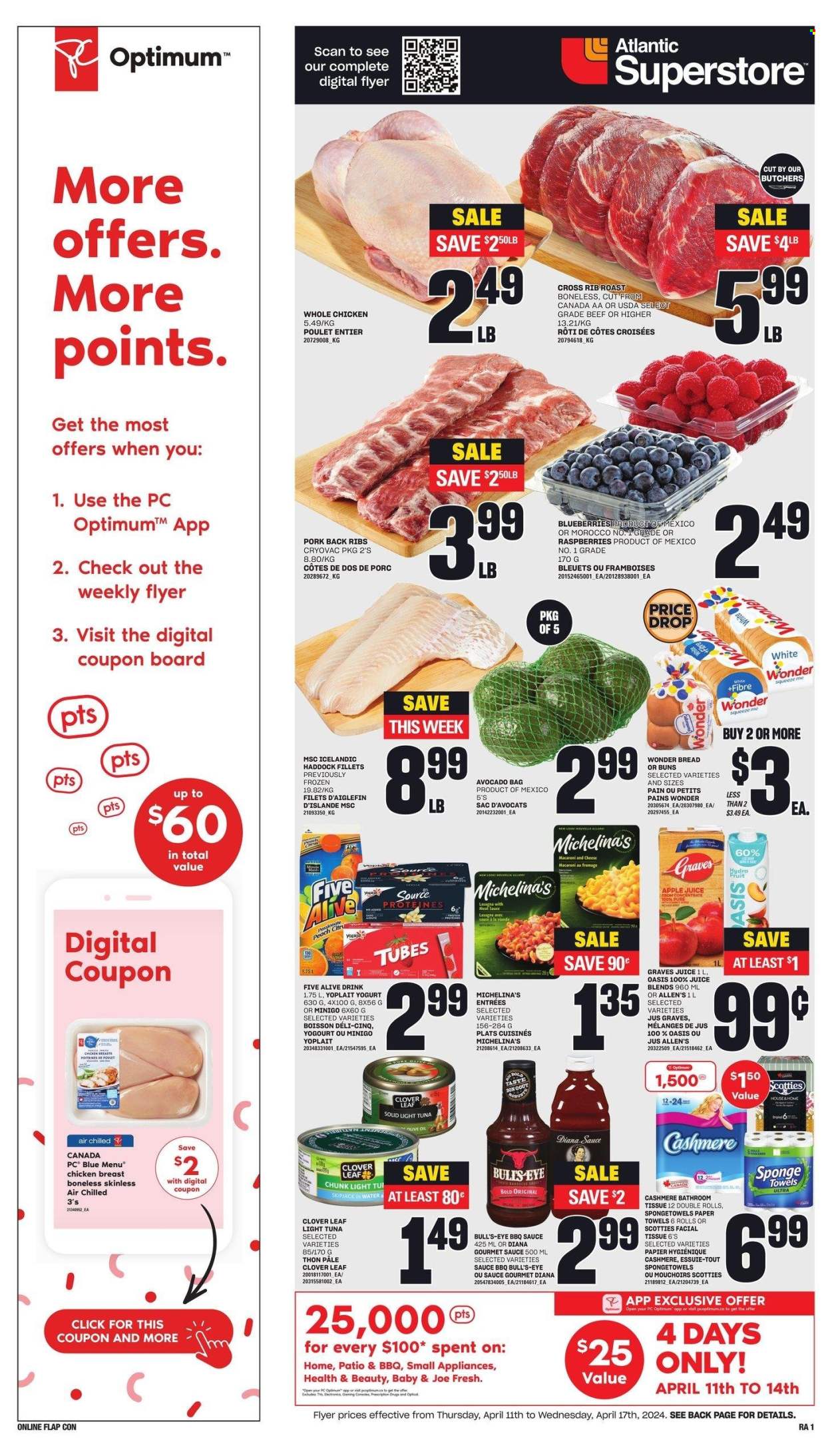 Atlantic Superstore flyer - April 11, 2024 - April 17, 2024. Page 1