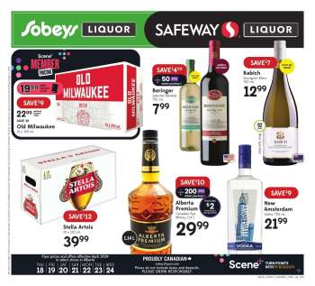 Circulaire Sobeys Liquor - 18 Avril 2024 - 24 Avril 2024.