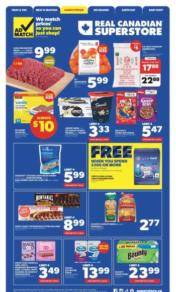 Real Canadian Superstore Flyer - April 18, 2024 - April 24, 2024.