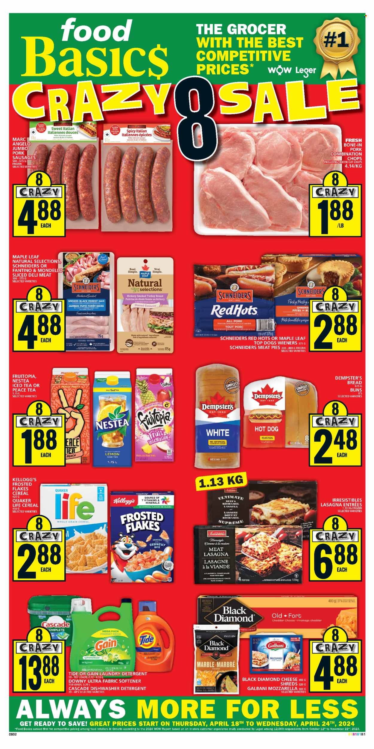 Food Basics flyer - April 18, 2024 - April 24, 2024. Page 1