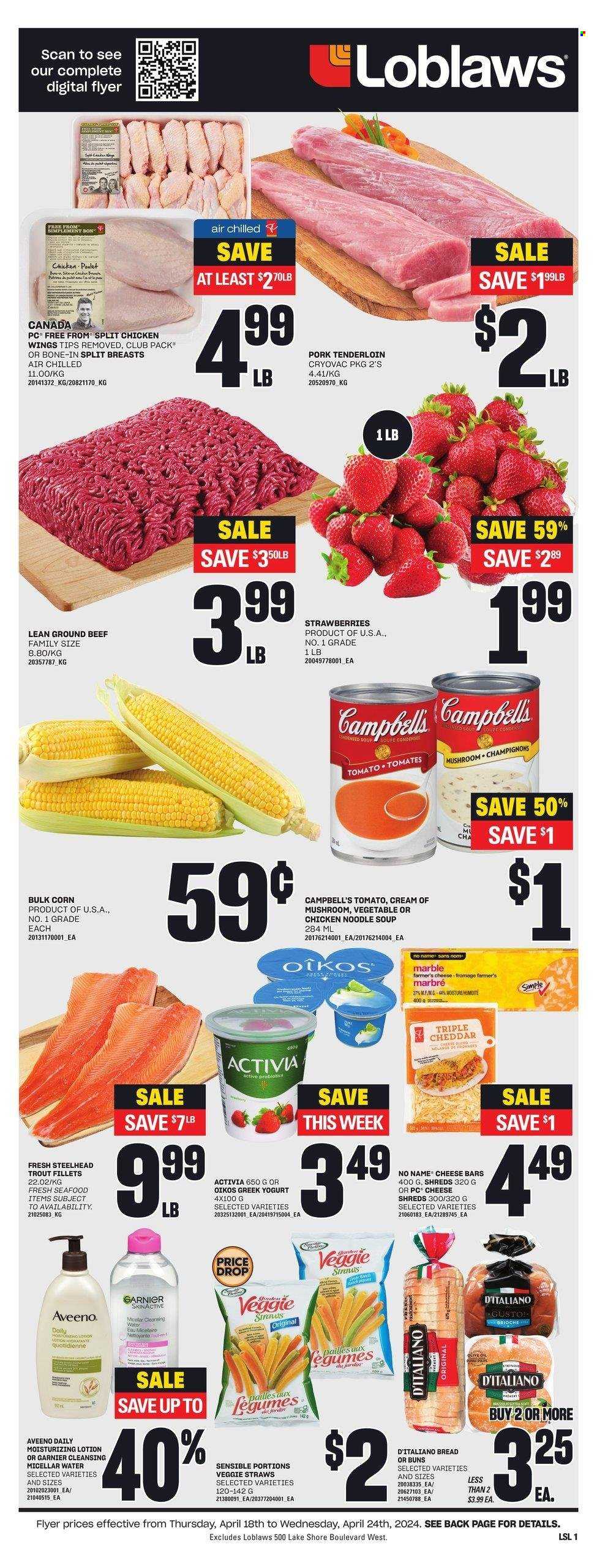 Loblaws flyer - April 18, 2024 - April 24, 2024. Page 1