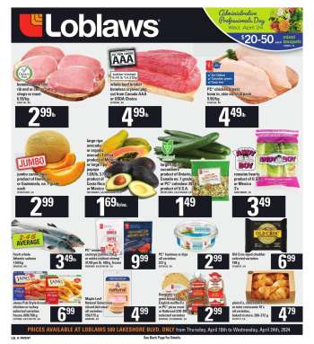 Loblaws Flyer - April 18, 2024 - April 24, 2024.