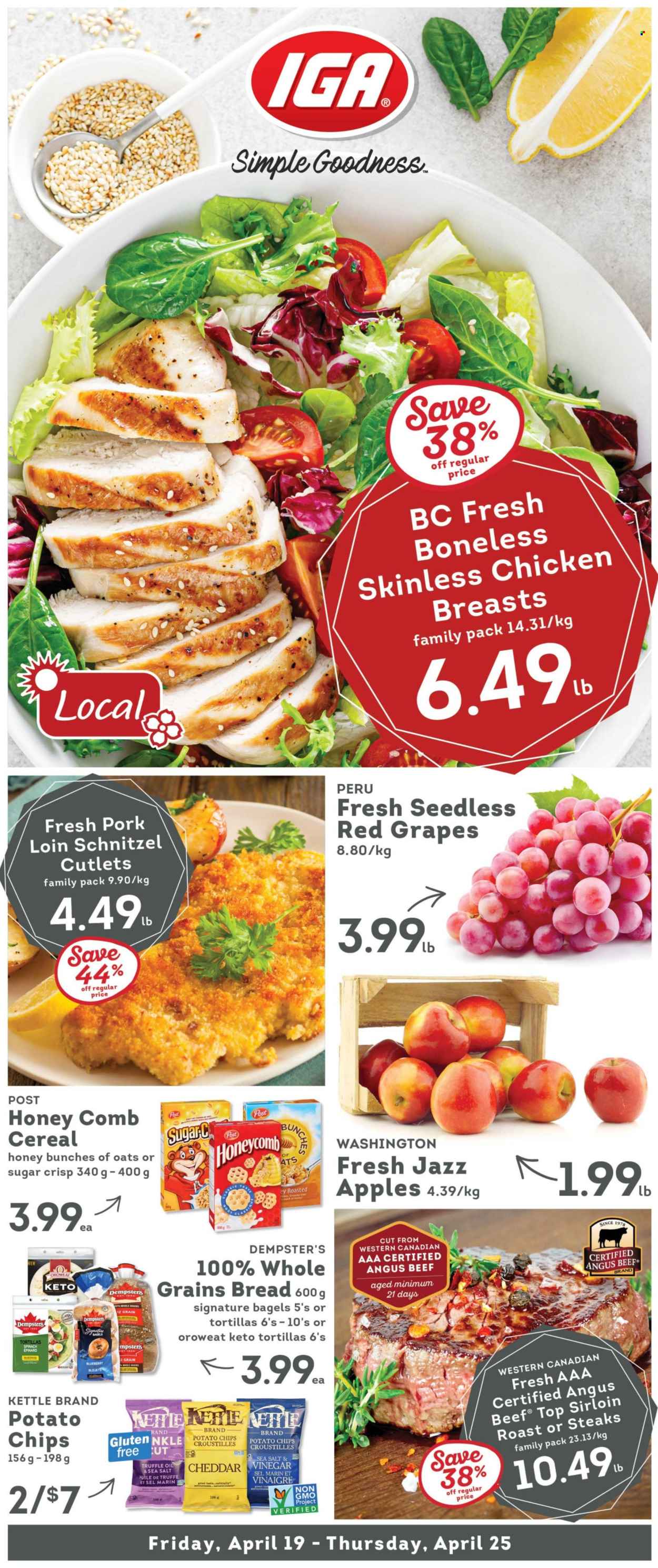 IGA Simple Goodness flyer - April 19, 2024 - April 25, 2024. Page 1