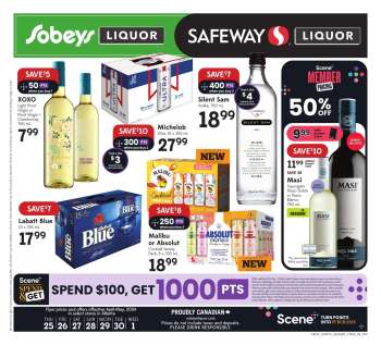 Circulaire Sobeys Liquor - 25 Avril 2024 - 01 Mai 2024.