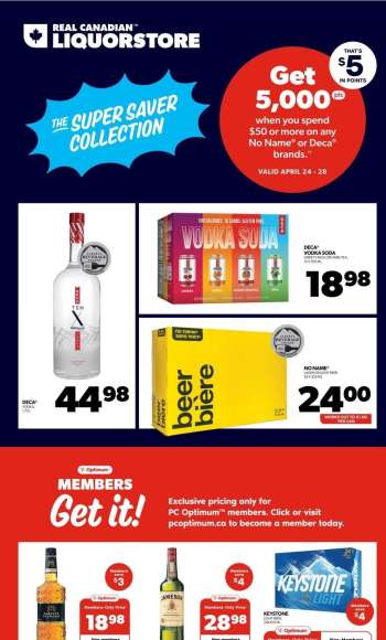 Real Canadian Liquorstore Flyer - April 24, 2024 - April 28, 2024.