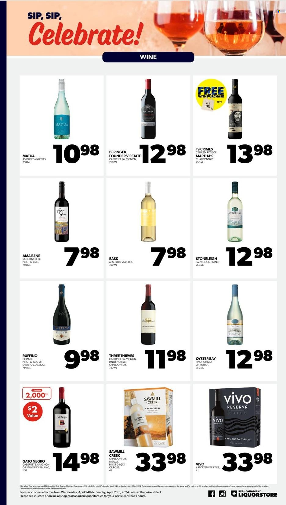 Real Canadian Liquorstore flyer - April 24, 2024 - April 28, 2024. Page 4