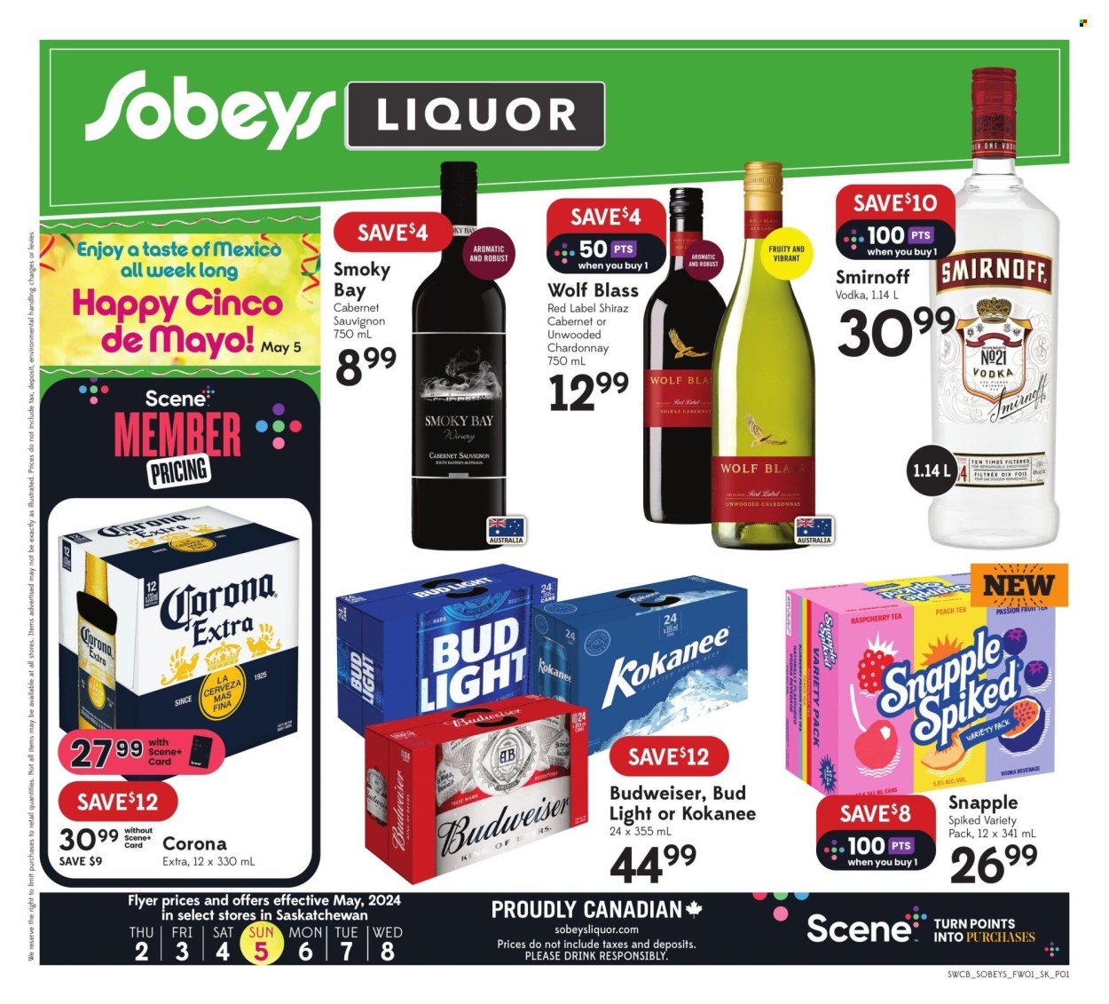 Sobeys Liquor flyer - May 02, 2024 - May 08, 2024. Page 1