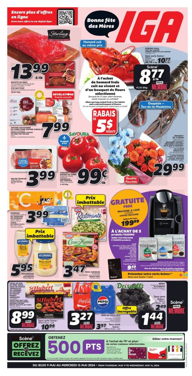 IGA flyer - May 09, 2024 - May 15, 2024. Page 1