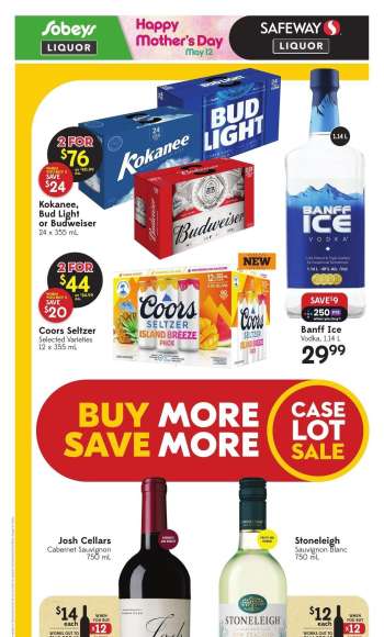 Circulaire Sobeys Liquor - 09 Mai 2024 - 15 Mai 2024.