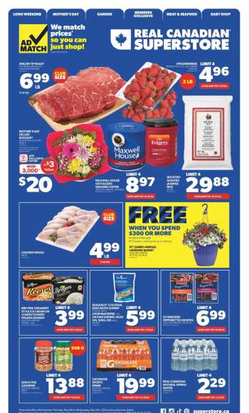 Circulaire Real Canadian Superstore - 09 Mai 2024 - 15 Mai 2024.