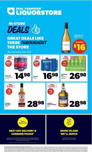 Real Canadian Liquorstore Flyer - May 13, 2024 - May 22, 2024.