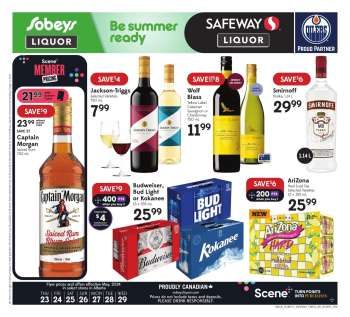 Circulaire Sobeys Liquor - 23 Mai 2024 - 29 Mai 2024.