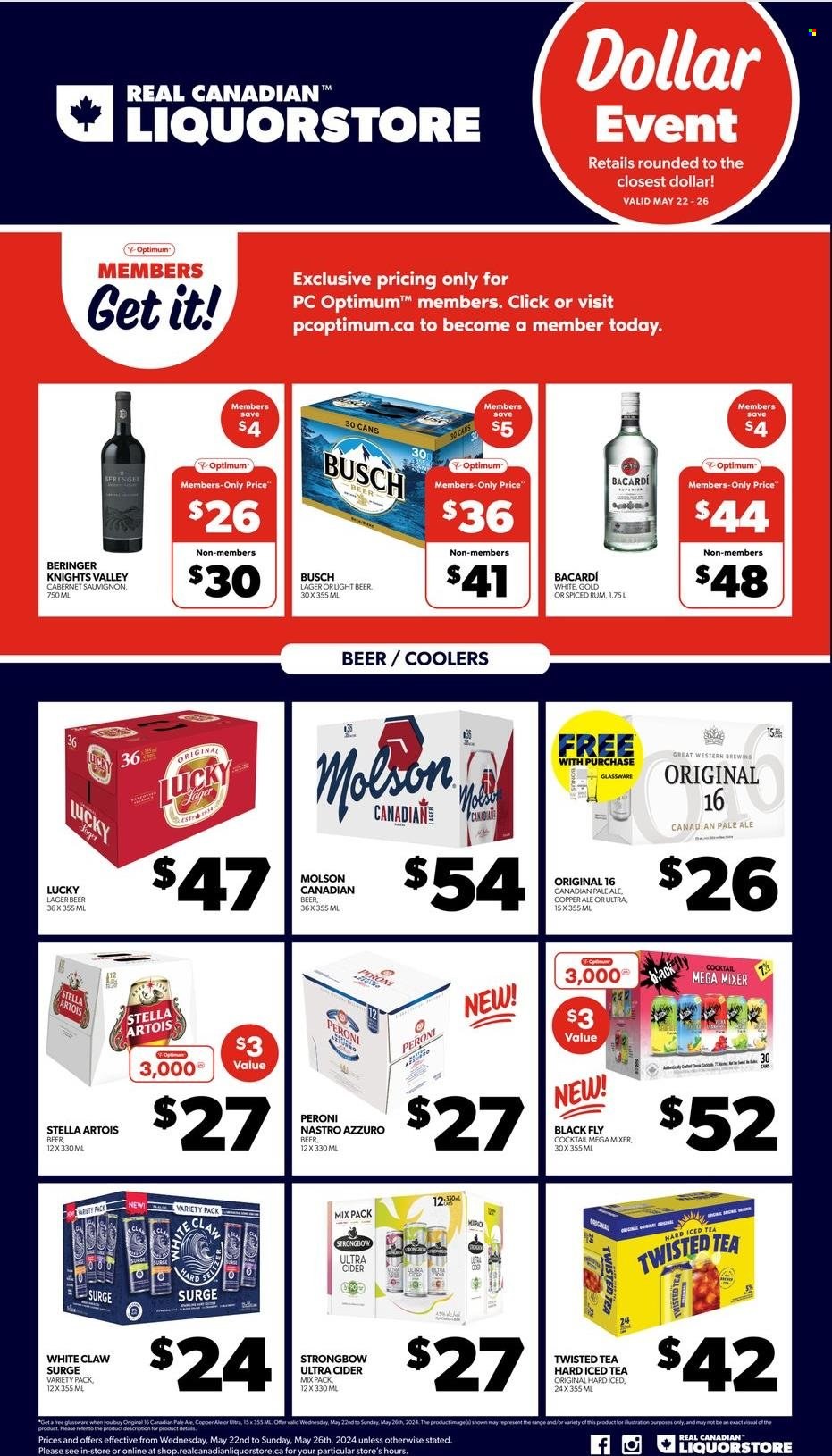 Real Canadian Liquorstore flyer - May 22, 2024 - May 26, 2024. Page 1