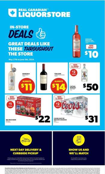 Real Canadian Liquorstore Flyer - May 27, 2024 - June 05, 2024.