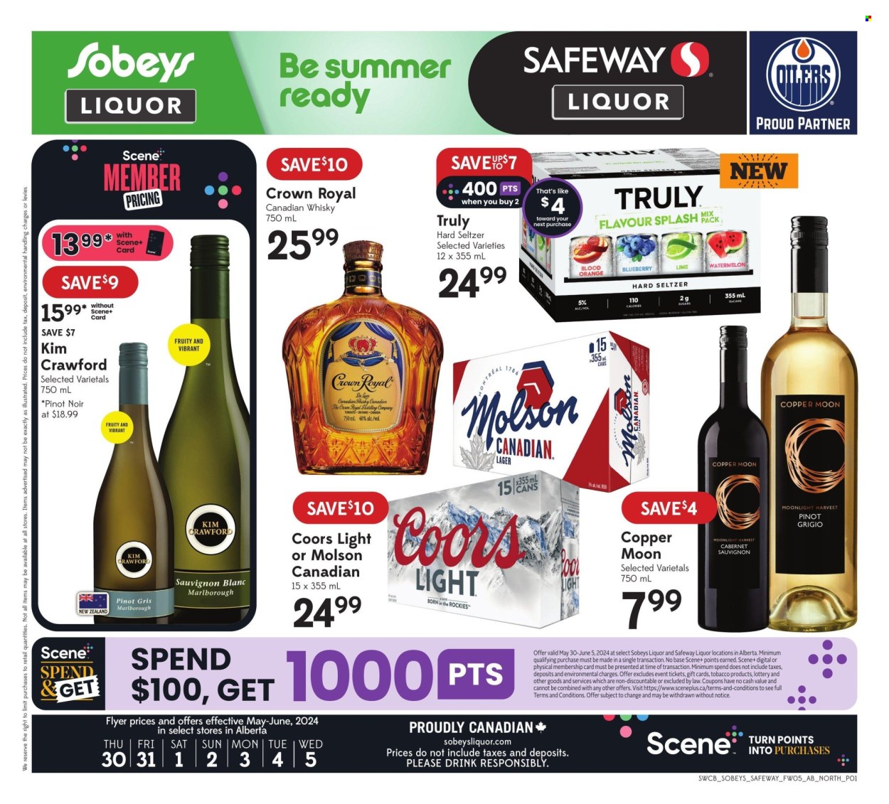 Sobeys Liquor flyer - May 30, 2024 - June 05, 2024. Page 1