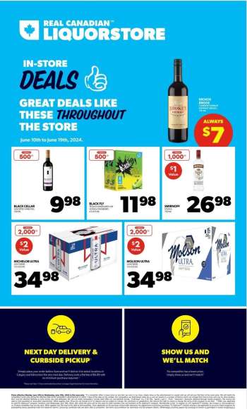 Real Canadian Liquorstore Flyer - June 10, 2024 - June 19, 2024.