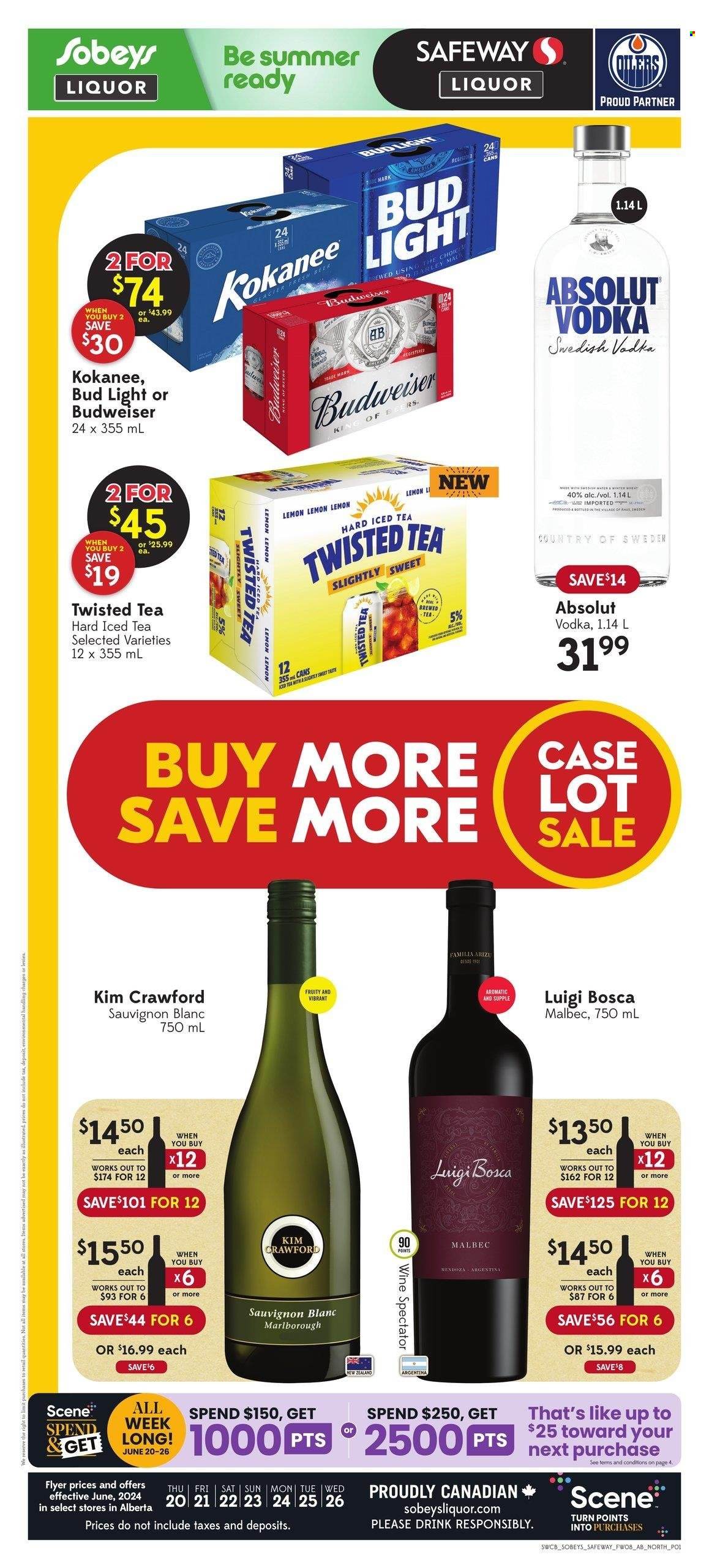 Sobeys Liquor flyer - June 20, 2024 - June 26, 2024. Page 1