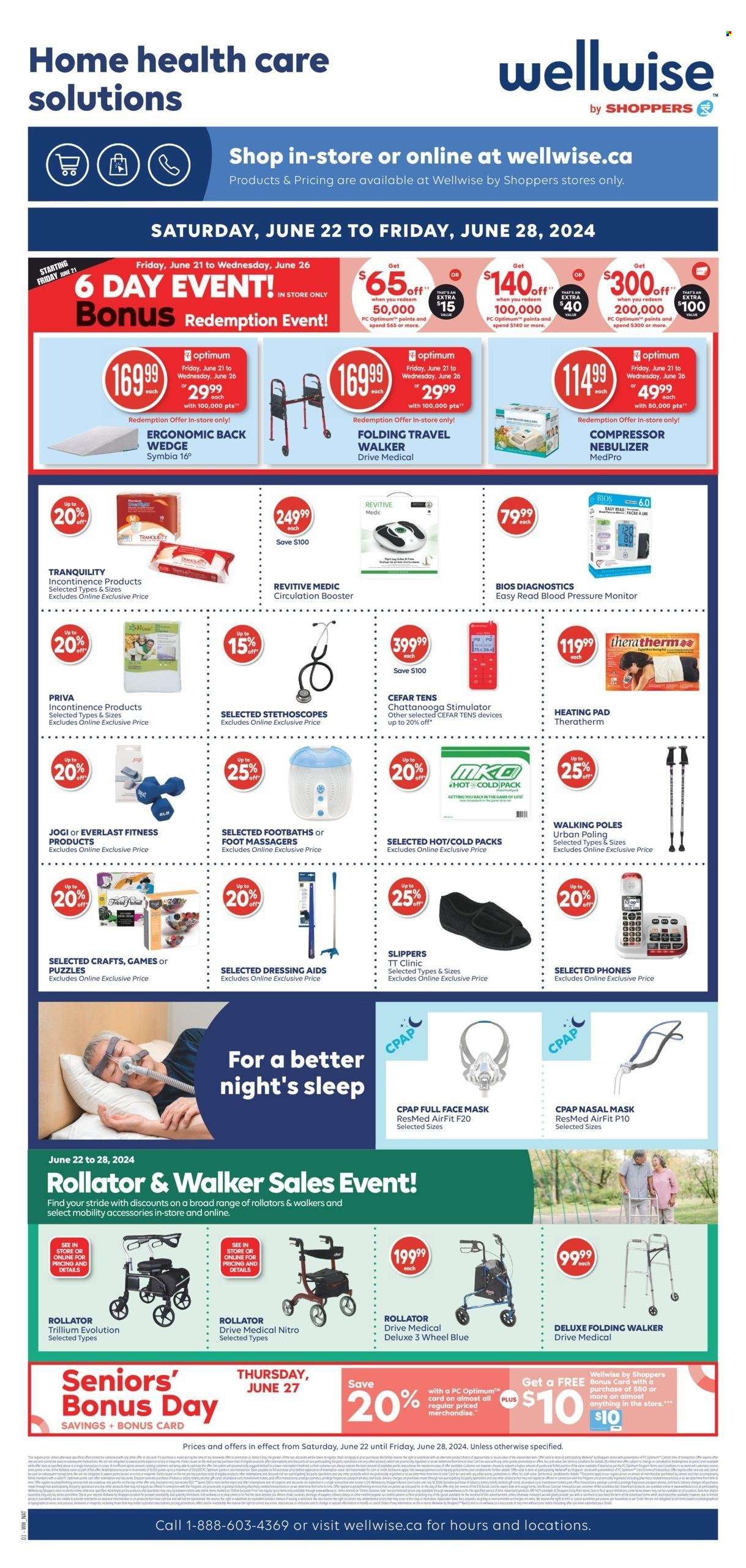Shoppers Drug Mart flyer - June 22, 2024 - June 27, 2024. Page 22