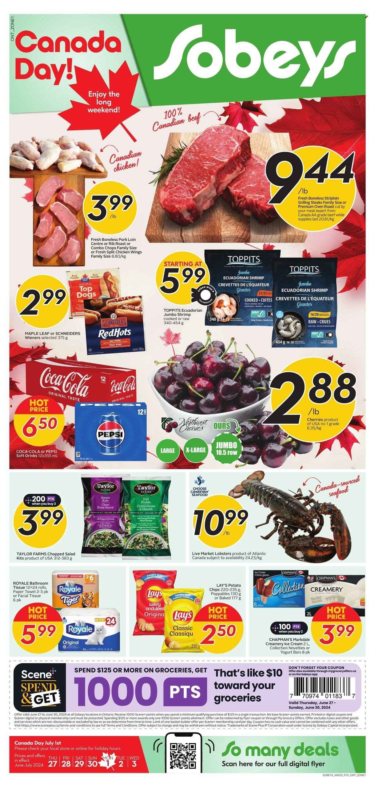 Sobeys flyer - June 27, 2024 - July 03, 2024. Page 1
