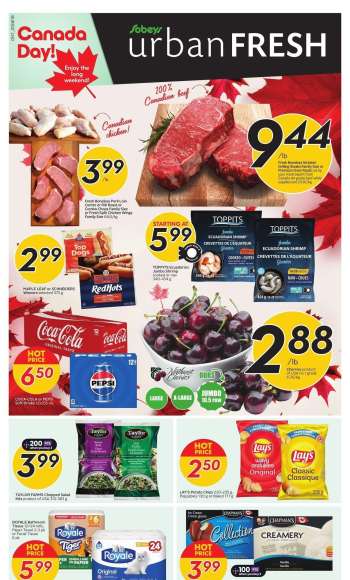 Circulaire Sobeys Urban Fresh - 27 Juin 2024 - 03 Juillet 2024.