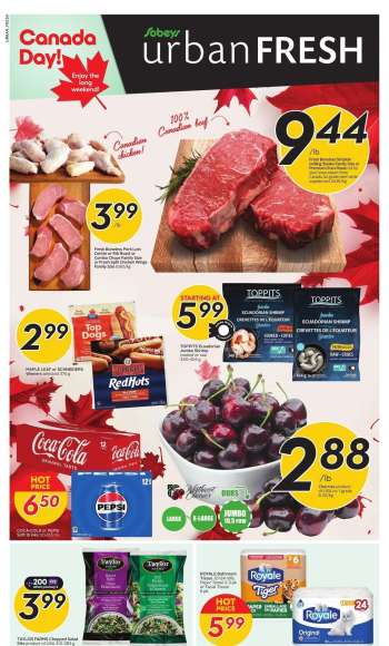 Circulaire Sobeys Urban Fresh - 27 Juin 2024 - 03 Juillet 2024.