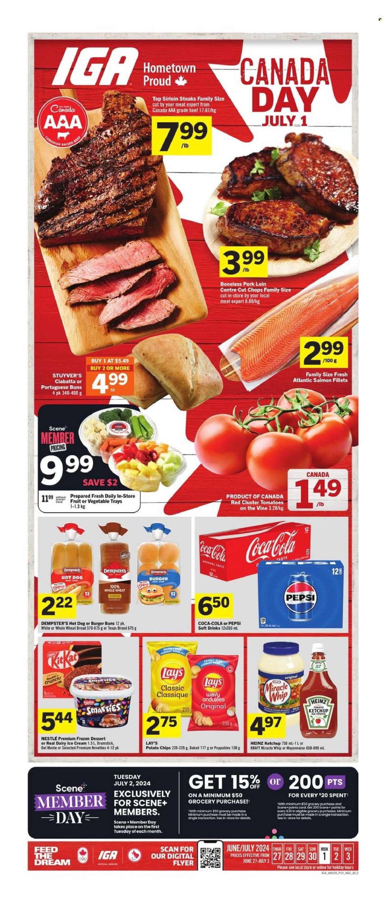 IGA flyer - June 27, 2024 - July 03, 2024. Page 1