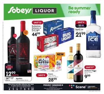 Sobeys Liquor Flyer - July 04, 2024 - July 10, 2024.