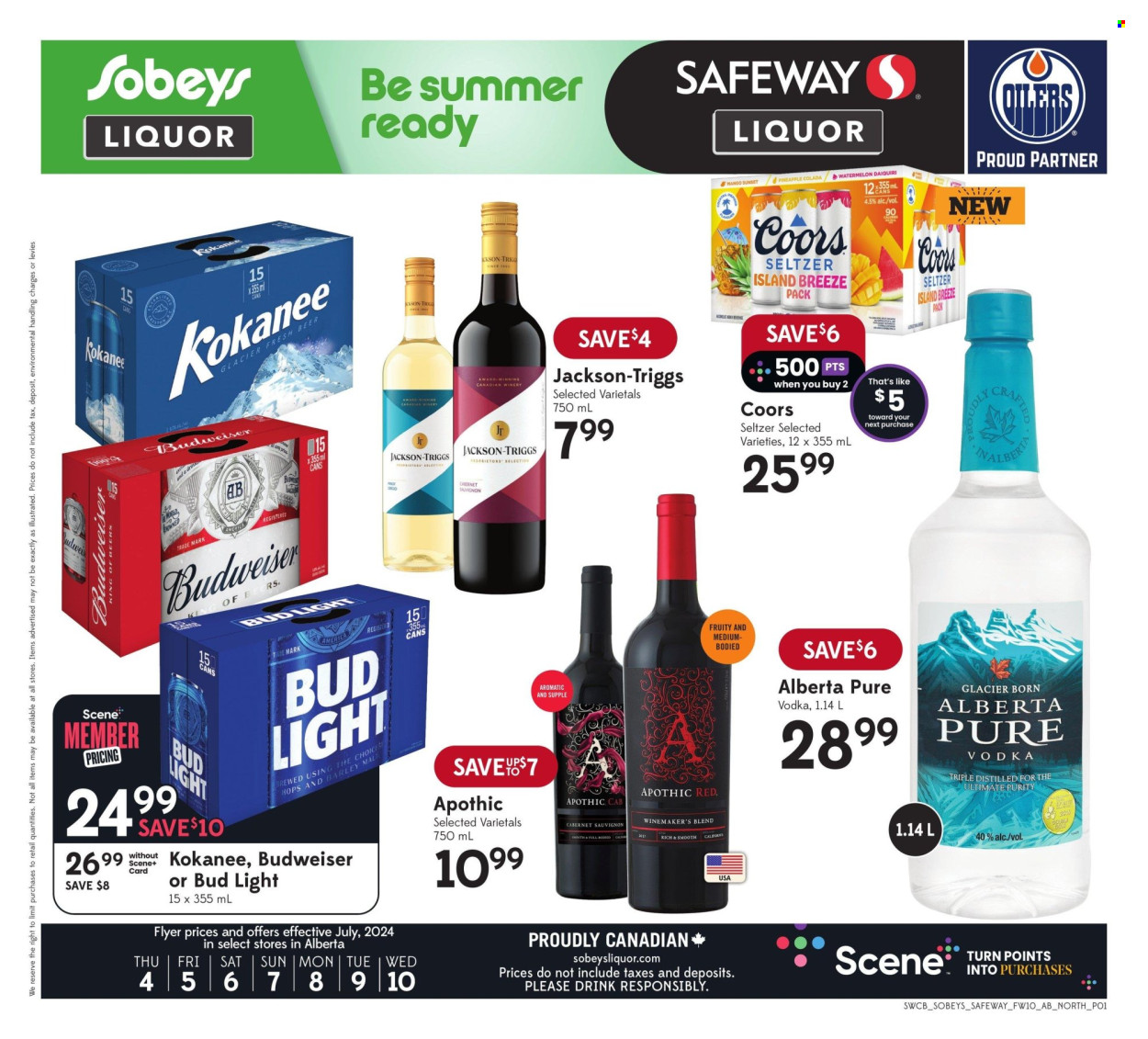 Sobeys Liquor flyer - July 04, 2024 - July 10, 2024. Page 1