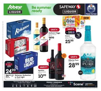 Sobeys Liquor Flyer - July 04, 2024 - July 10, 2024.