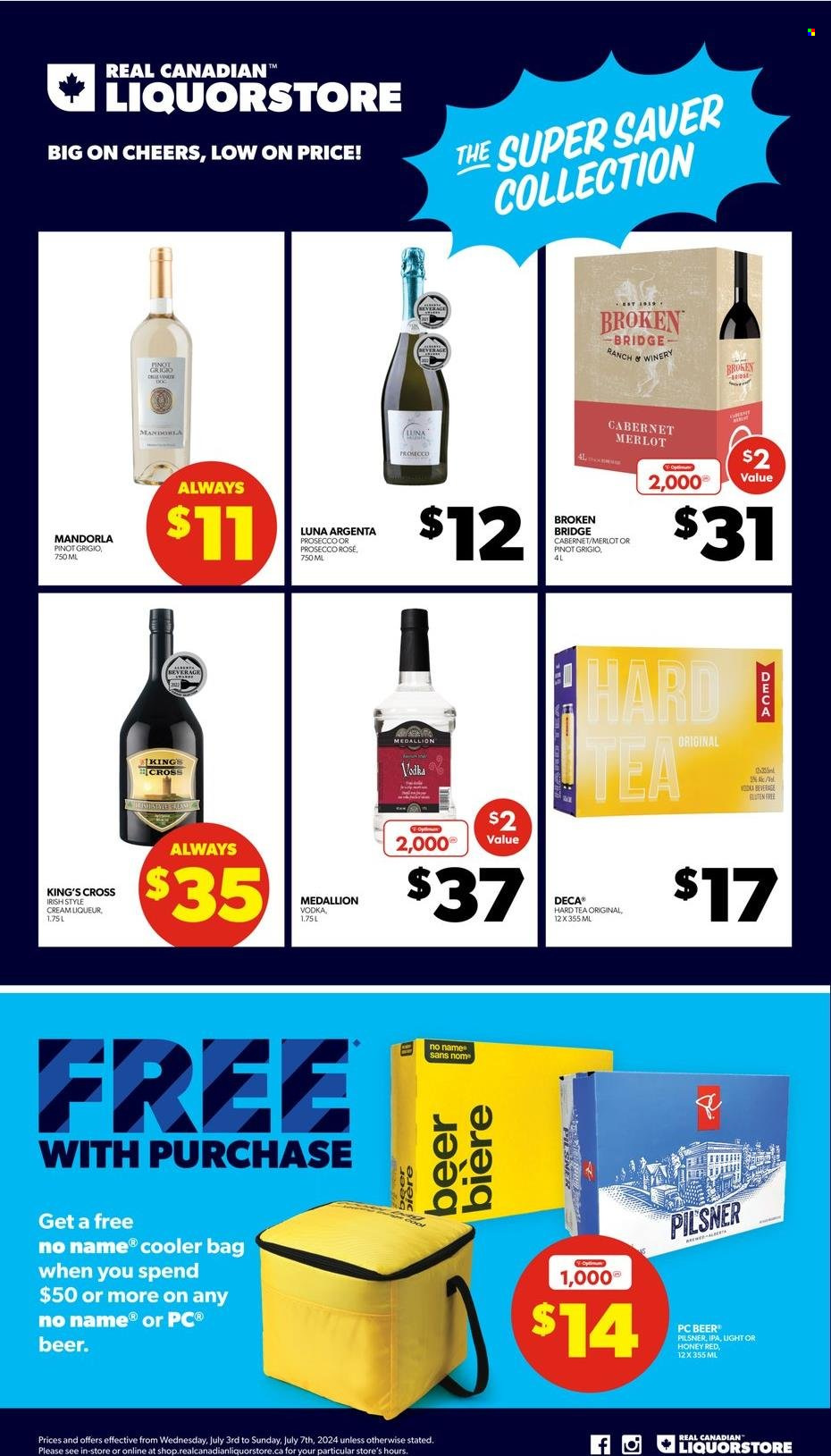 Real Canadian Liquorstore flyer - July 03, 2024 - July 07, 2024. Page 1