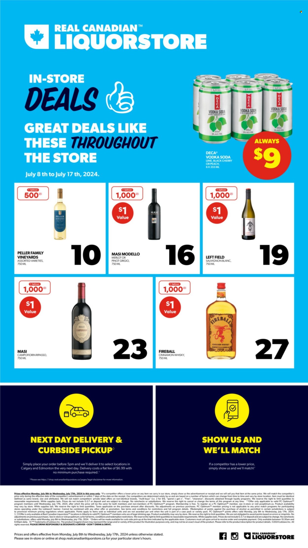 Real Canadian Liquorstore flyer - July 08, 2024 - July 17, 2024. Page 1