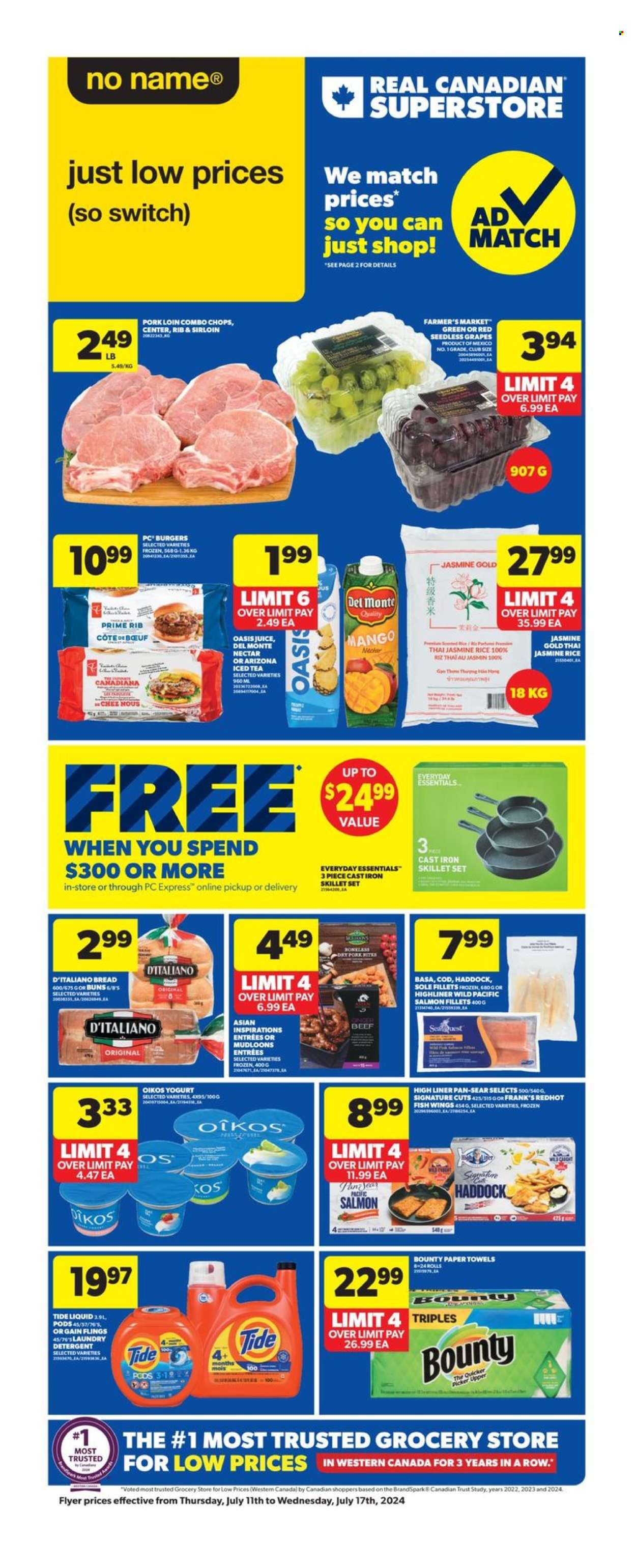 Real Canadian Superstore flyer - July 11, 2024 - July 17, 2024. Page 1