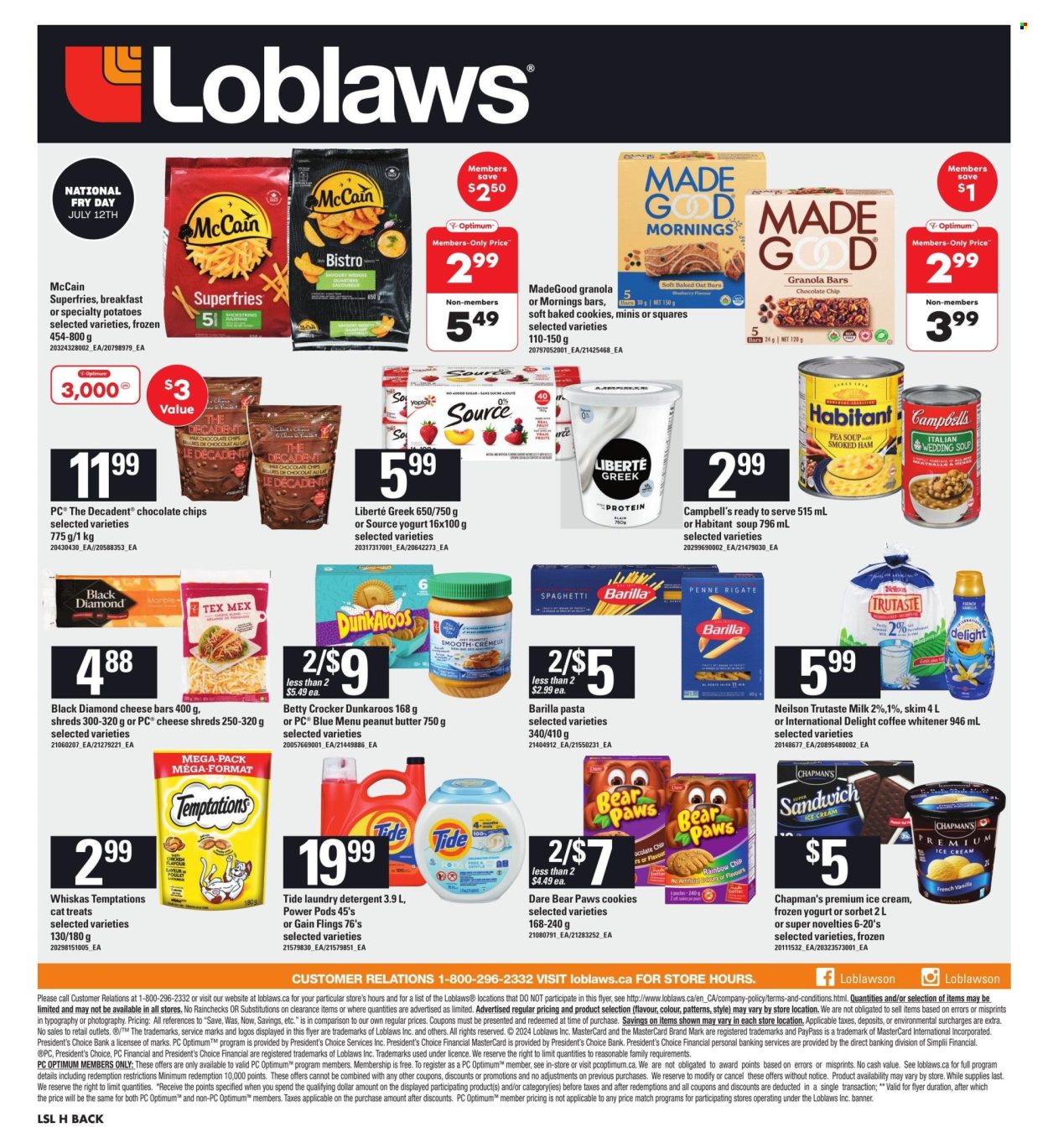 Loblaws flyer - July 11, 2024 - July 17, 2024. Page 1