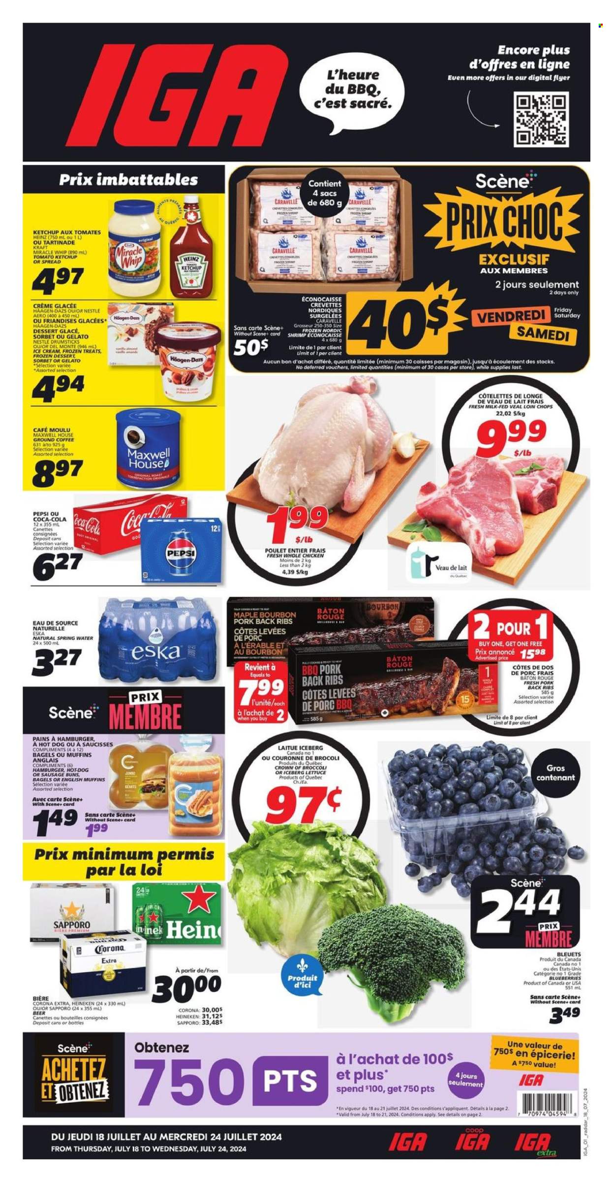 IGA flyer - July 18, 2024 - July 24, 2024. Page 1