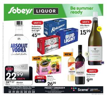 Sobeys Liquor Flyer - July 18, 2024 - July 24, 2024.