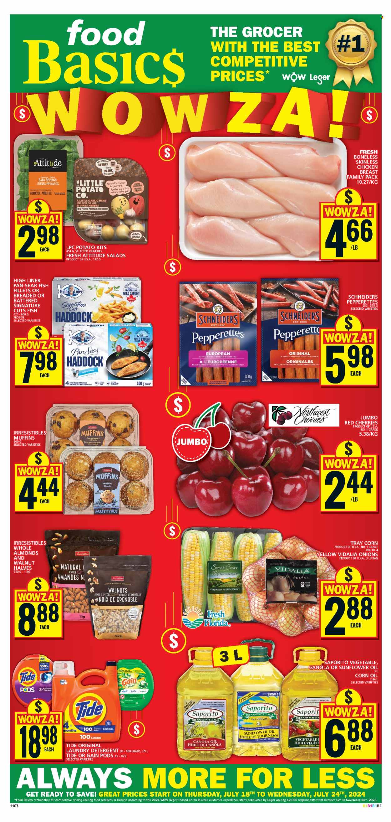 Food Basics flyer - July 18, 2024 - July 24, 2024. Page 1