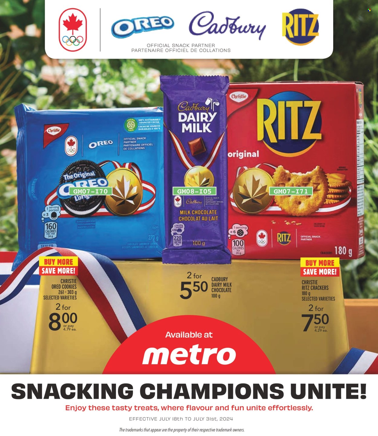 Metro flyer - July 18, 2024 - July 31, 2024. Page 1