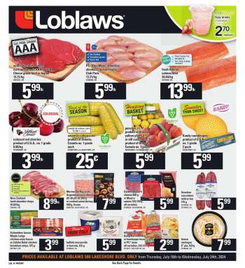 Circulaire Loblaws - 18 Juillet 2024 - 24 Juillet 2024.