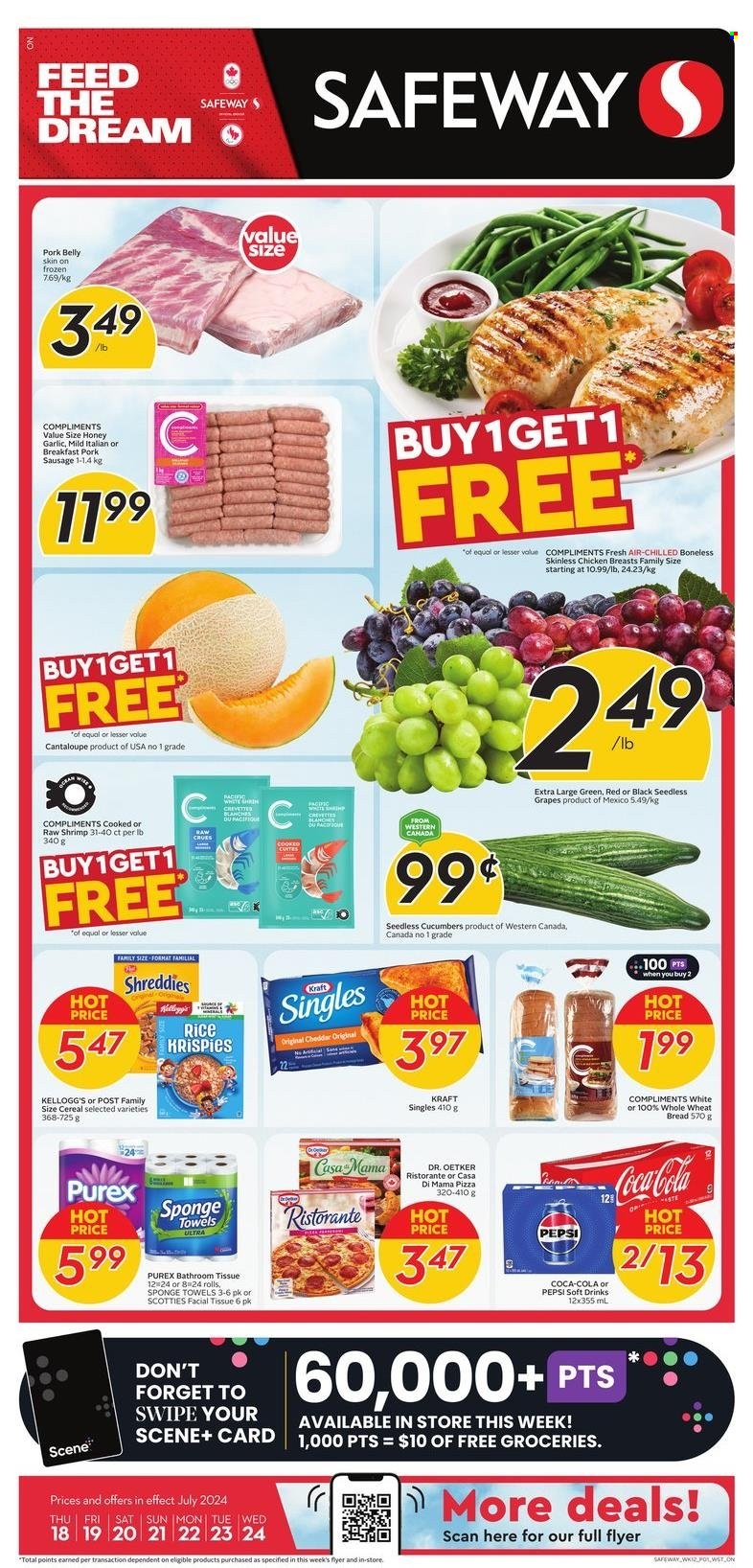 Circulaire Safeway - 18 Juillet 2024 - 24 Juillet 2024. Page 1