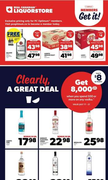 Real Canadian Liquorstore Flyer - July 17, 2024 - July 21, 2024.