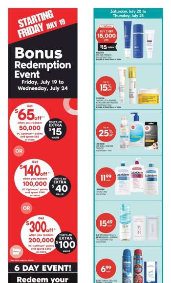 Shoppers Drug Mart Flyer - July 20, 2024 - July 25, 2024.