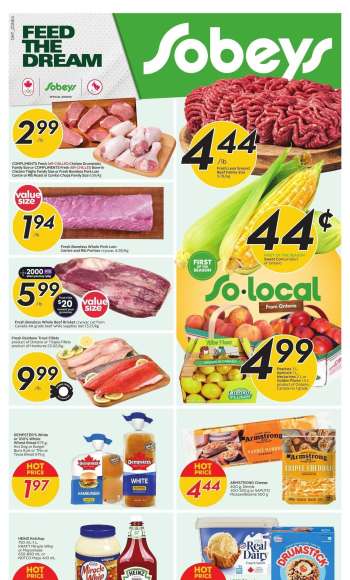 Circulaire Sobeys - 25 Juillet 2024 - 31 Juillet 2024.